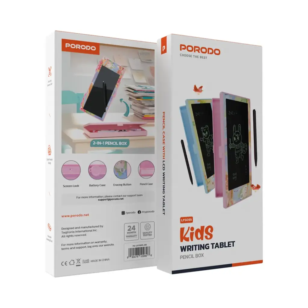 Porodo Kids Writing Tablet(PD-LFST095-BU) Porodo Kids Writing Tablet(PD-LFST095-BU)